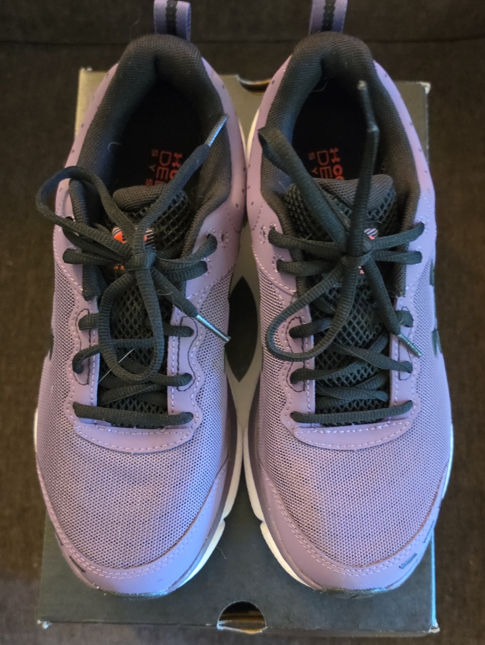Under Armour Charged Assert 10 Purple and Black Sneakers - Picture 5 of 8
